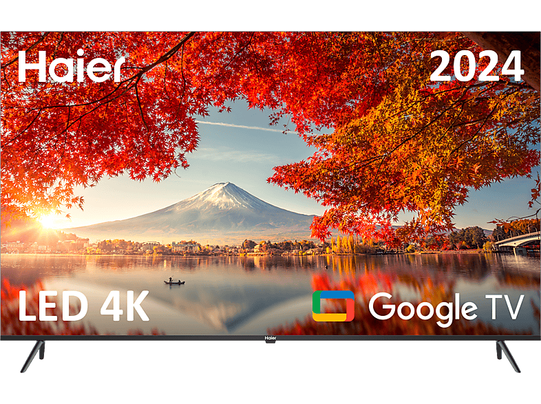 Haier K80 Series H43K800UX Smart TV (Google TV) HDR 4K Direct LED Dolby Audio y Dolby Vision Sin marcos Negro