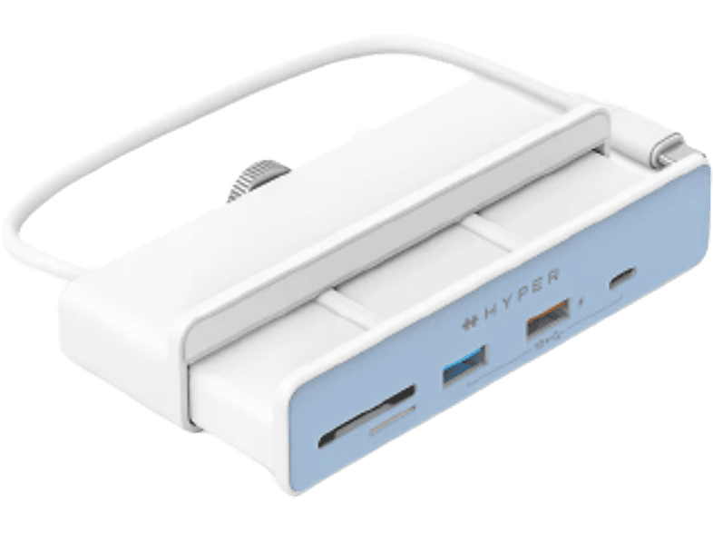 Hyper HD34A8 6 Puertos en 1 USB-C 10 Gbit/s Blanco