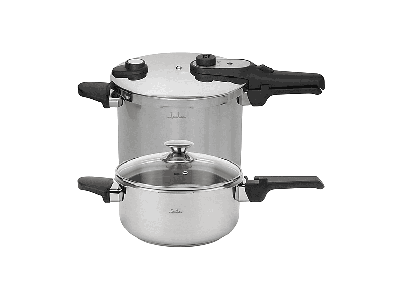 Jata HOLL2547 7L+4L Acero inoxidable Diámetro 22 cm Triple sistema de seguridad 2 Niveles de Presión