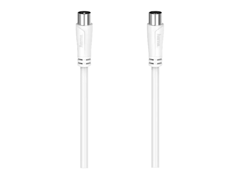 Hama 00205045 90 dB 1.5 m Doble blindaje Blanco