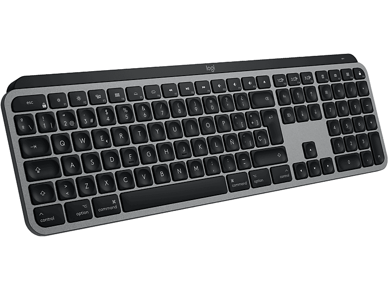 Logitech MX Keys S para Mac Bluetooth Retroiluminación Teclas personalizables Multidispositivo Accesos directos Gris