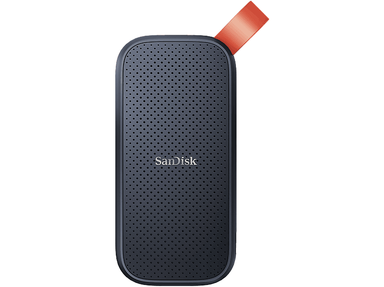SanDisk Portable SSD Portátil USB 3.2 Gen 2 Lectura de hasta 800 MB/s Gancho de goma Gris