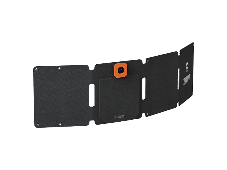 Xtorm XR2S28 28W IPX4 Plegable 1x USB-A 1x USB-C Pantalla LCD Negro