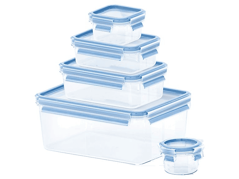 Tefal Clip&Close K3029012 5 recipientes  0.15 L-3.7 L  Plástico Transparente