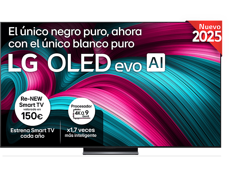 LG OLED83C54LA OLED 4K Procesador Inteligente α9 AI Processor 4K Gen8 Smart TV DVB-T2 (H.265) Negro