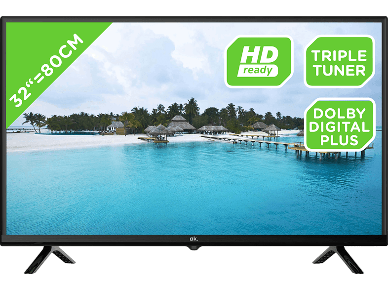 OK OTV 32H-5023C HD DVB-T2 (H.265) Negro