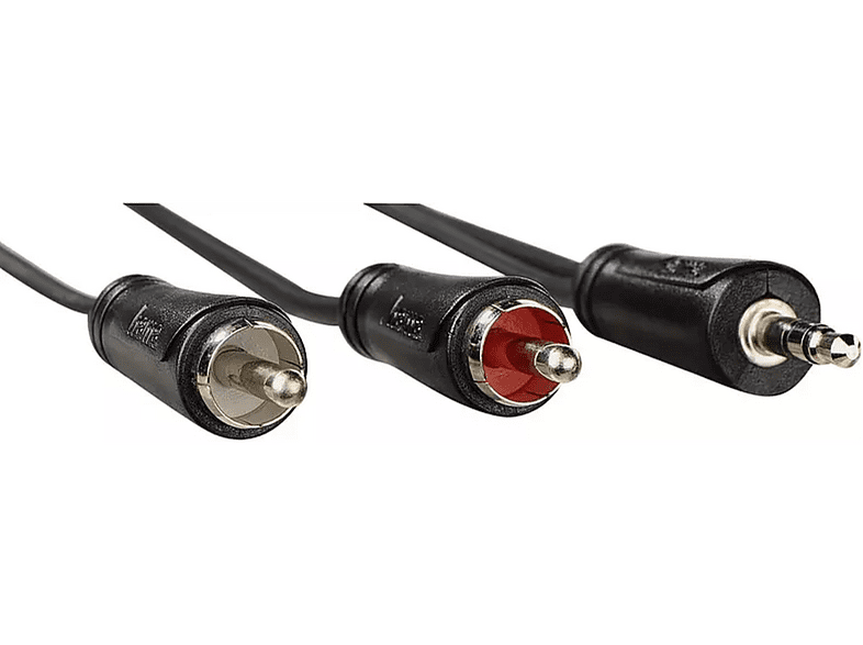Hama 00205110 1.5 m Jack 3.5 mm RCA Dual Negro