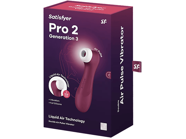 Satisfyer Pro 2 Generation 3 Silicona 12 Programas de Vibración Impermeable (IPX7) Modo Susurro Rojo