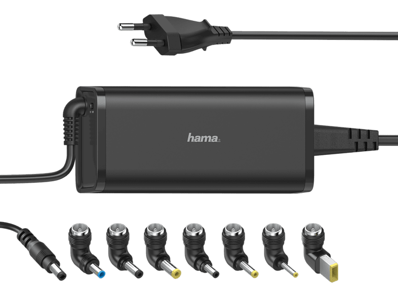 Hama Universal Notebook Para portátiles 7 adaptadores Universal 90W Negro
