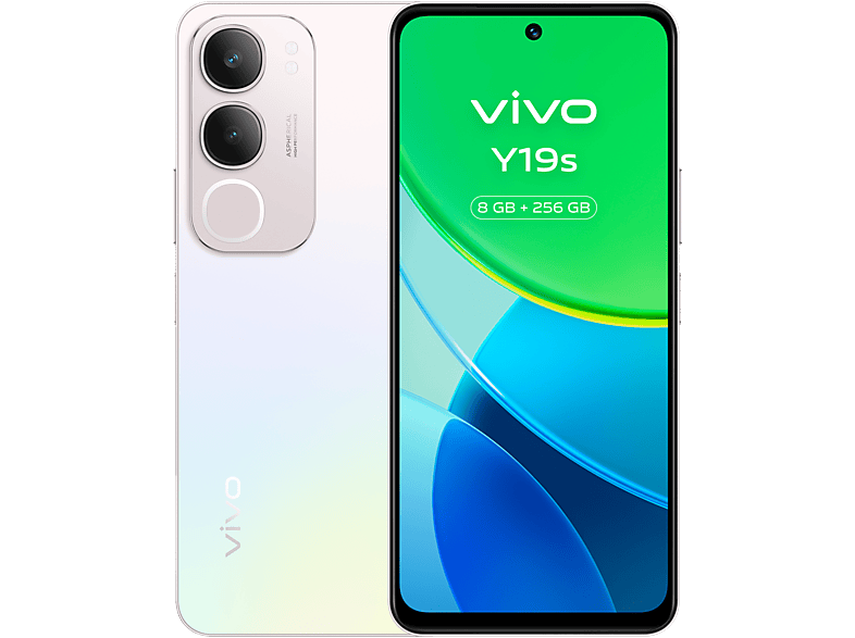 vivo Y19S Pearl Silver 128GB 6GB RAM 6.68 LCD Unisoc T612 5150 mAh
