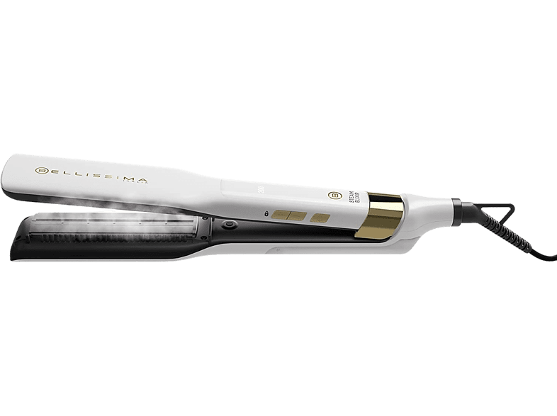 Imetec Bellissima Steam Elixir Cerámica 230 °C Calentamiento rápido LED Blanco y Dorado