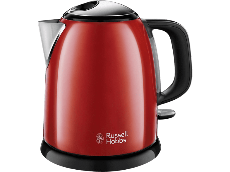 Russell Hobbs Mini ColourPlus 24992-70 1 l Base 360º Apagado automático Rojo