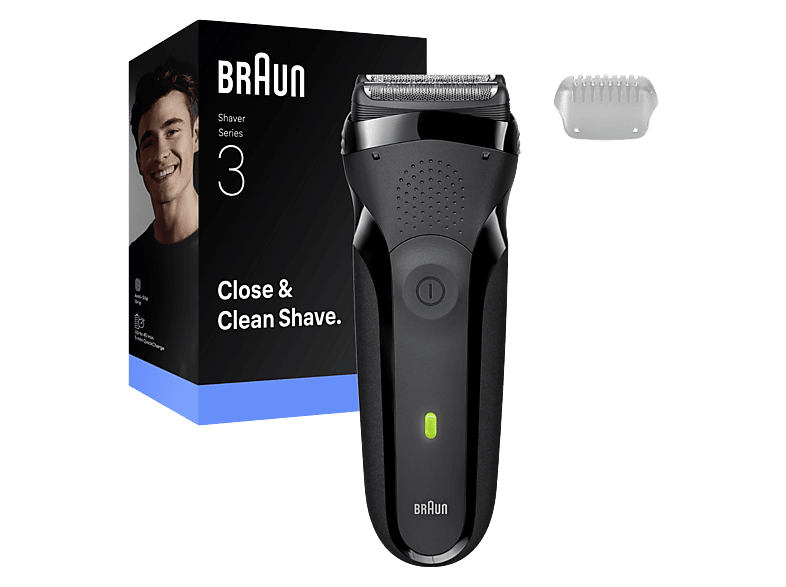 Braun Serie 3 300s 2 láminas Flex de afeitado Resistente al agua 300S Gris