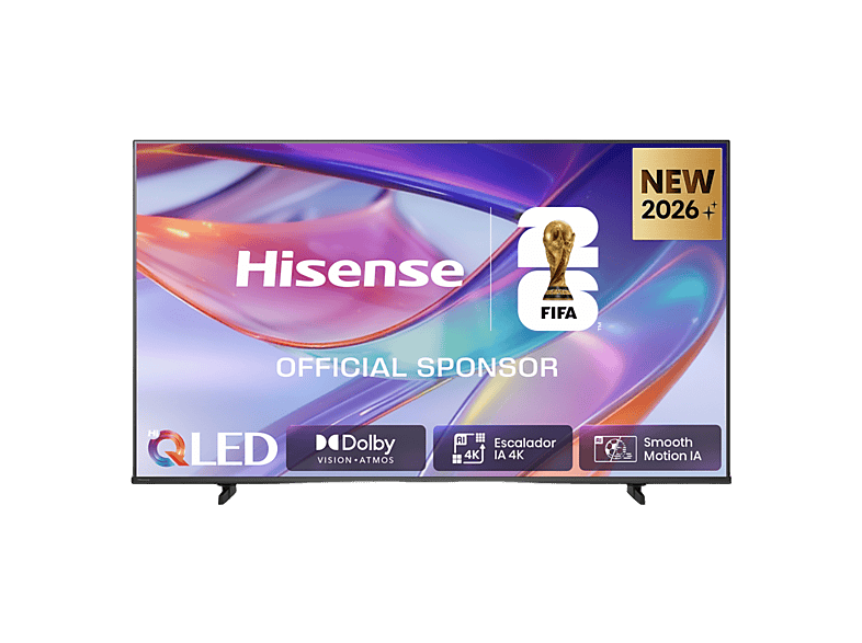 Hisense 65E7S QLED 4K Esclador 4K IA Modo Juego Plus Dolby Visión IQ Negro