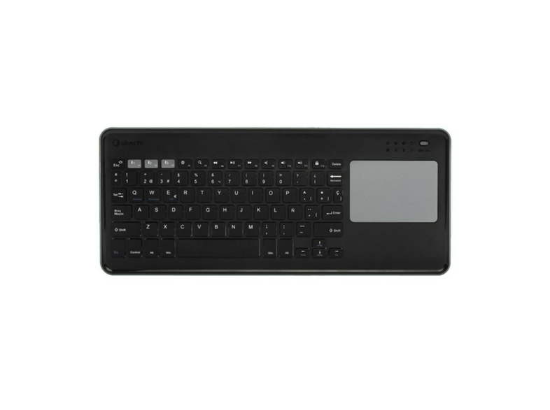 Silver Ht ToucHPad Wireless Kb Silver Ht 78 teclas Bluetooth 3.0 Negro Gris