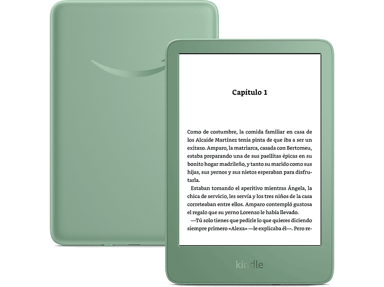 Amazon Kindle (2024) 6 HD 300ppp 16 GB Memoria 8 semanas autonomía USB-C Matcha Green