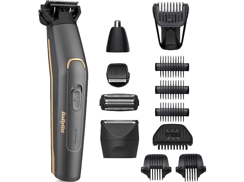 BaByliss MT987E 5 70 min Autonomía 12 en 1 5 accesorios Carga rápida Cuchilla de grafito Waterproof Grafito
