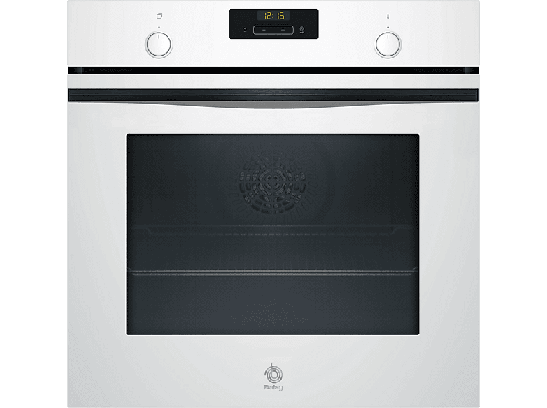 Balay 3HB5159B4 Serie Cristal Multifunción Hidrolítica 71 l Función Freidora de Aire Aire Caliente 3D Profesional 60 cm Cristal Blanco