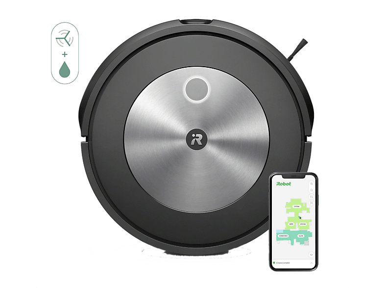 iRobot Roomba Combo® j5 750W 389 ML 72 min Autonomía Grafito
