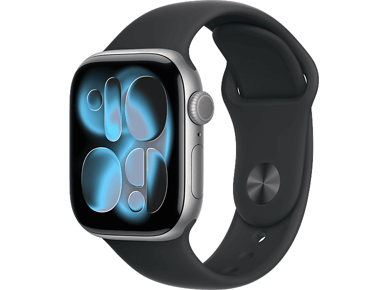 Apple Watch Series 11 (2025) GPS+CEL 42 mm Caja de aluminio Gris espacial Correa deportiva Negra S/M Calidad del sueño 24h Autonomía