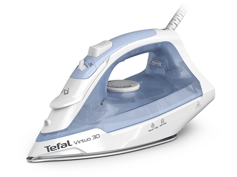 Tefal Virtuo 30 FV2C41 2000 W 120 g/min 0.24 l Vapor vertical Antigoteo Antical  Blanco / Azul