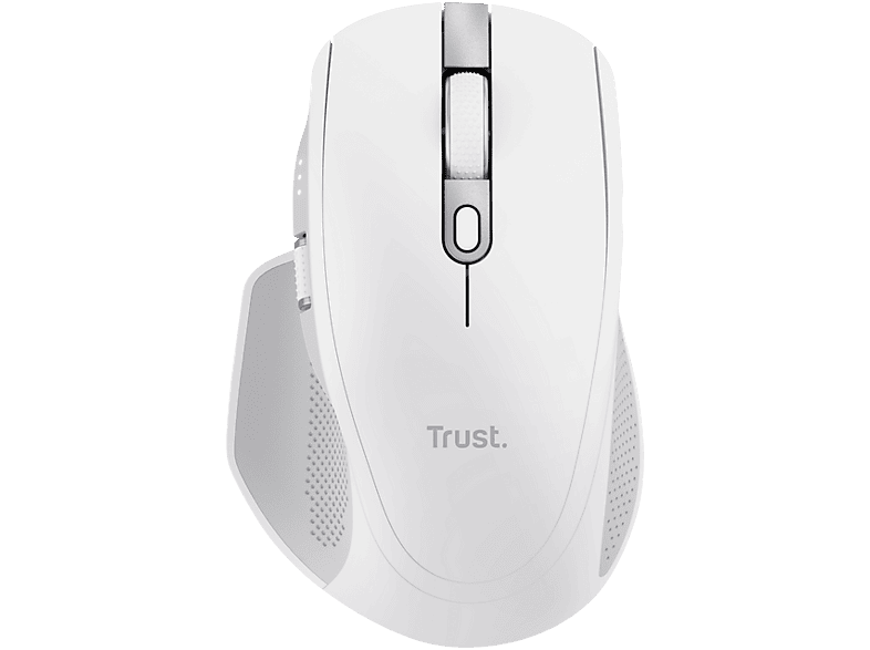 Trust Ozaa+ Inalámbrica 3200 DPI Multidispositivo Botones Silenciosos 2 Ruedas de Desplazamiento Blanco