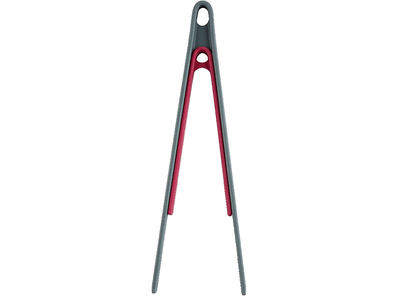 Jata HACC4522 2 Pinzas Silicona y acero inoxidable Gris y Rojo