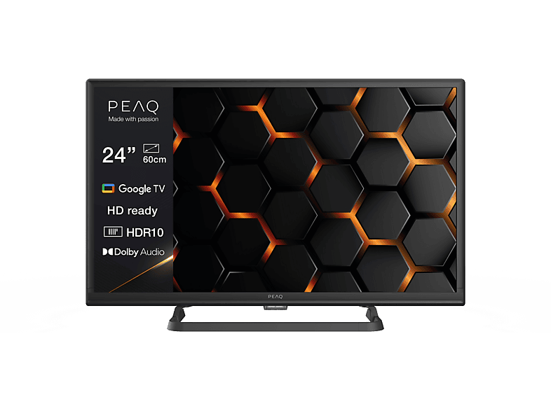 Peaq PTV 24GH-5124C HD Google TV HD Ready HDR10 Dolby Audio Smart TV DVB-T2 (H.265) Negro