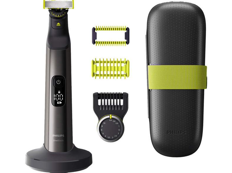 Philips QP6651/61 OneBlade Recortador barba y cuerpo 14 longitudes Uso en seco y mojado Autonomía 120 min Negro