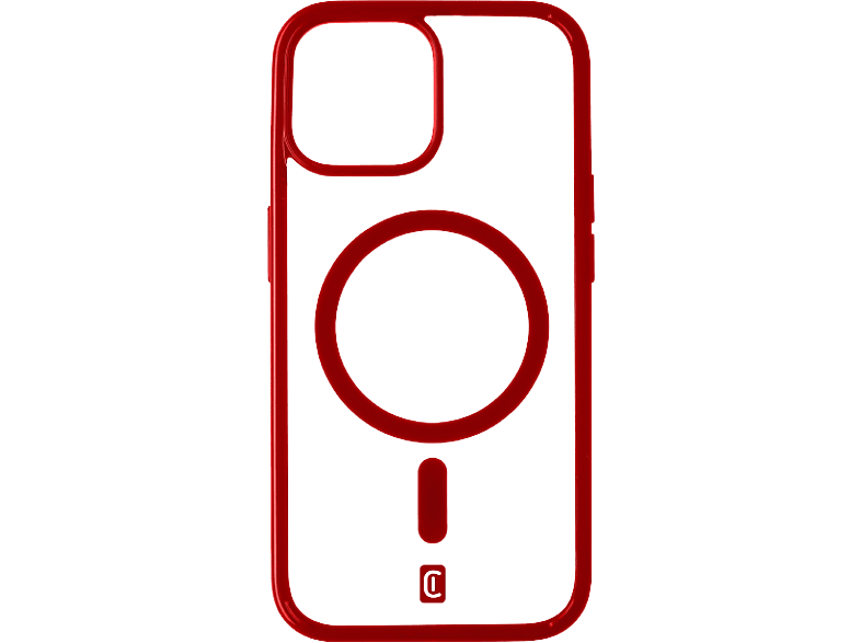 CellularLine POPMAGIPH15R Para Apple iPhone 15 Trasera TPU Para MagSafe Rojo