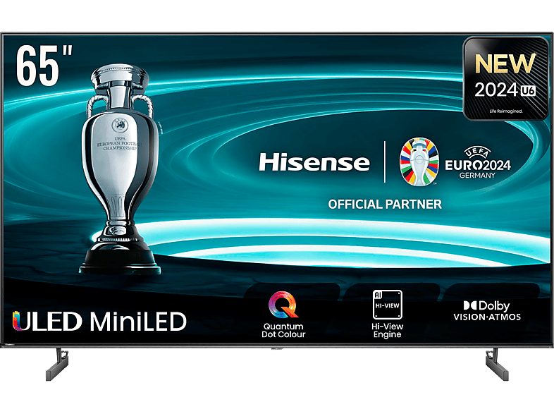 Hisense 65U6NQ UHD 4K Quad Core/MT9603 Dolby VIsion&Atmos Smart TV Mini LED Game Bar IA Negro
