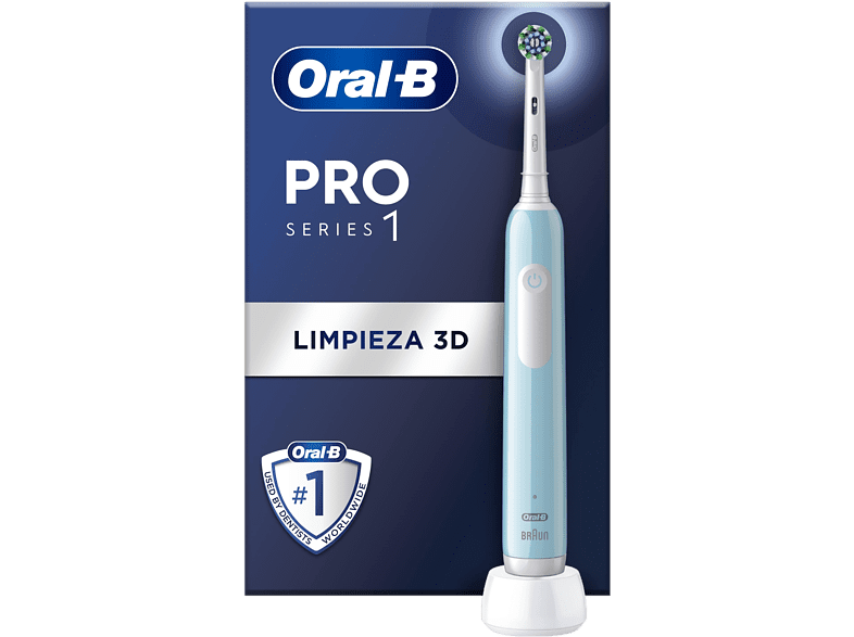 Oral-B Pro Series 1 2 Cabezales Temporizador 3 Modos Tecnología 3D Azul