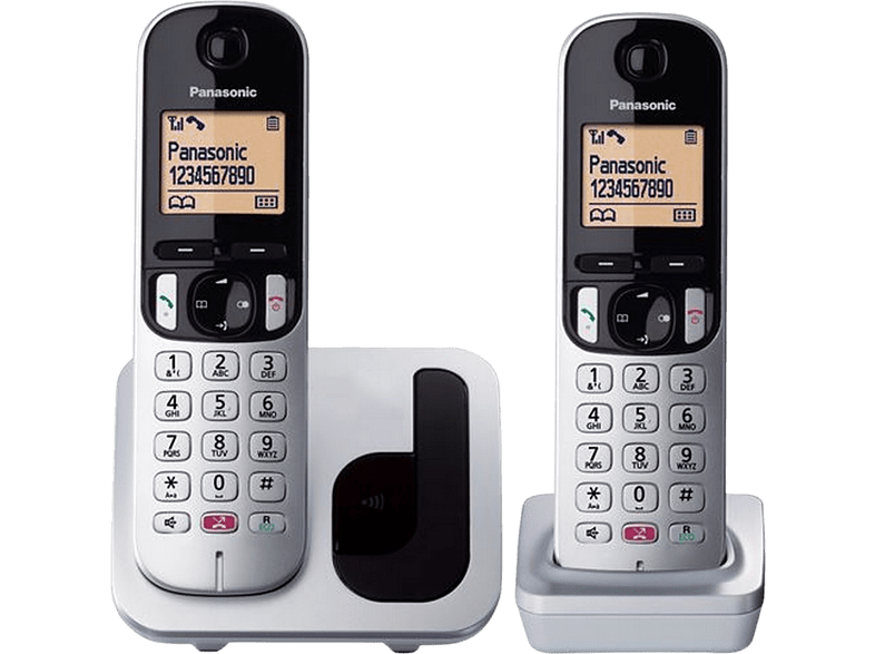 Panasonic KX-TGC250SP Dúo Inalámbrico 1.6 50 contactos Bloqueo llamada Manos libres Modo ECO Hasta 18h Plata