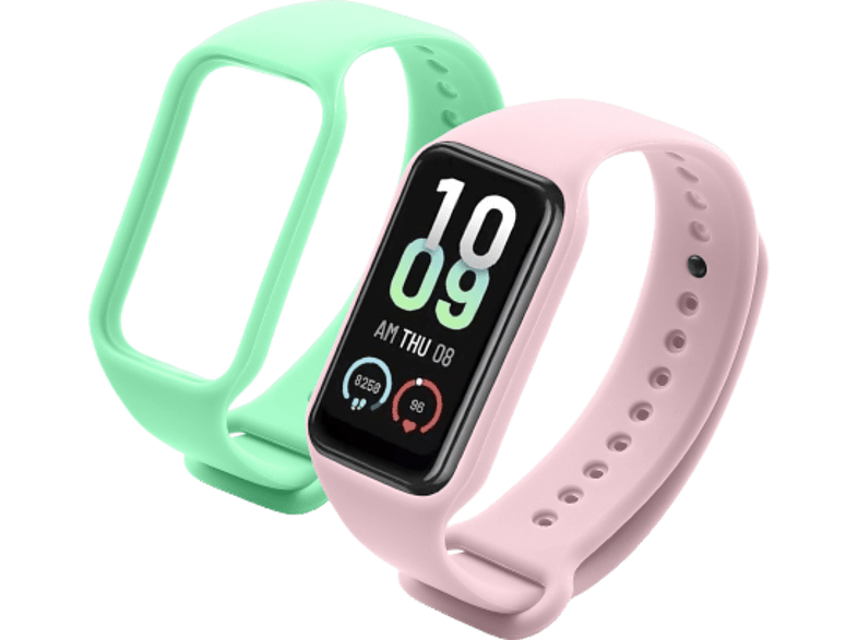 CellularLine KITBAND4XIAORESMR2 Kit 2 correas Para Xiaomi Redmi Smart Band 2 Silicona Rosa / Verde