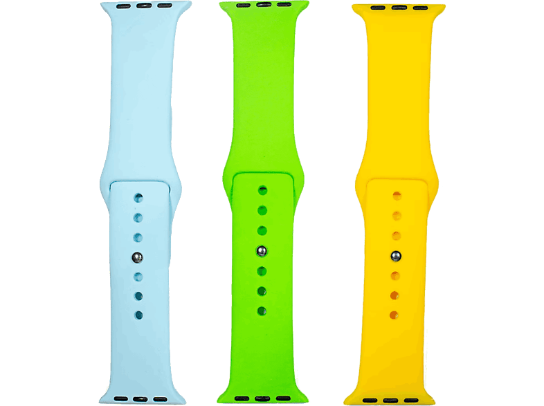 Friendly License Apple Watch 38/40/41 mm Cierre click Celeste Verde Amarillo