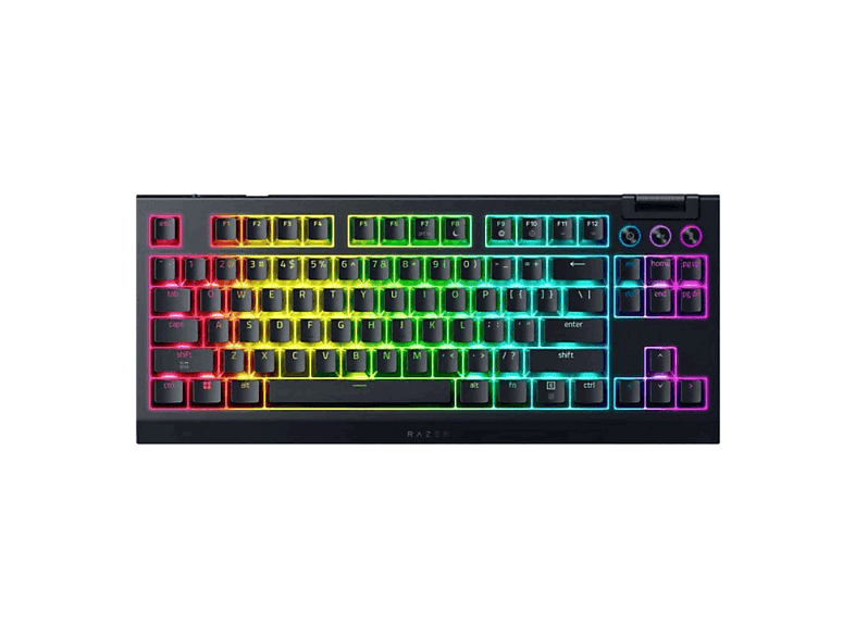 Razer BlackWidow V4 Tenkeyless HyperSpeed Inalámbrica 980h Autonomía Iluminación RGB Negro