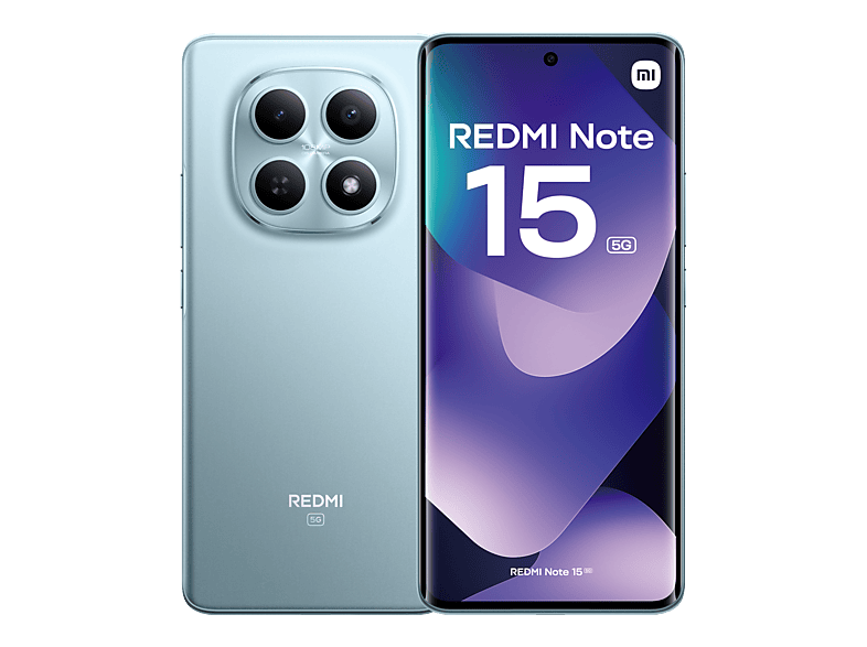Xiaomi Redmi Note 15 5G Azul glaciar 512 GB 12 GB RAM 6.77 AMOLED FHD+ Snapdragon 6 Gen 3 5520 mAh