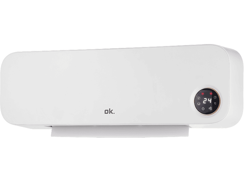 OK OWFH 20224 ES 2000W Modo frío y templado Montaje de pared Mando a distancia Blanco