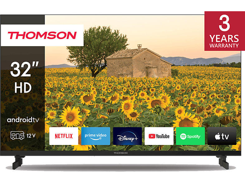 Thomson 32HA2S13C HD ARM CA55 Quad Core 1.45GHz Smart TV DVB-T2 Negro
