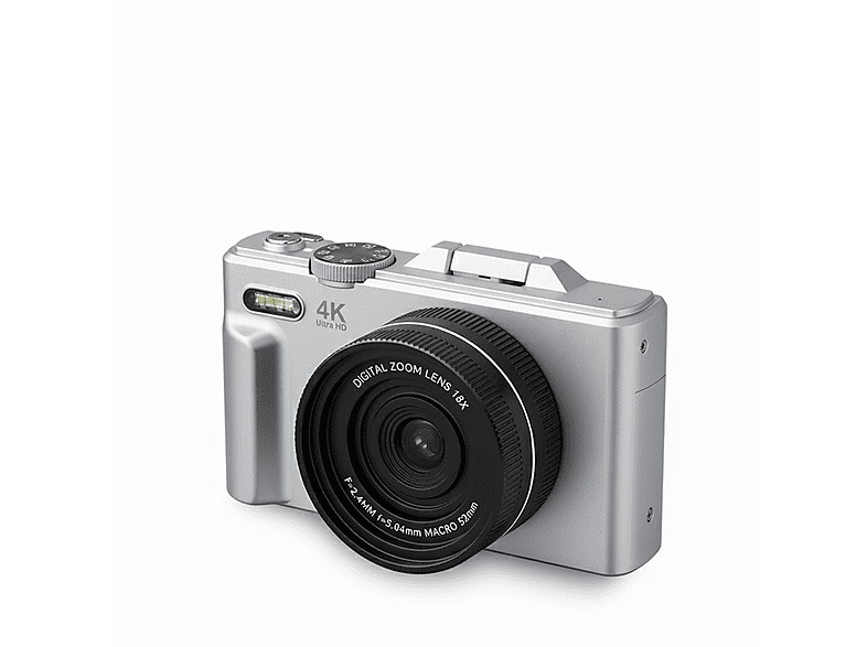 Prixton Xplorer DV900 64 megapixel 4K 3840p 3 Pantalla LCD IPS Zoom 4X Flash Plata