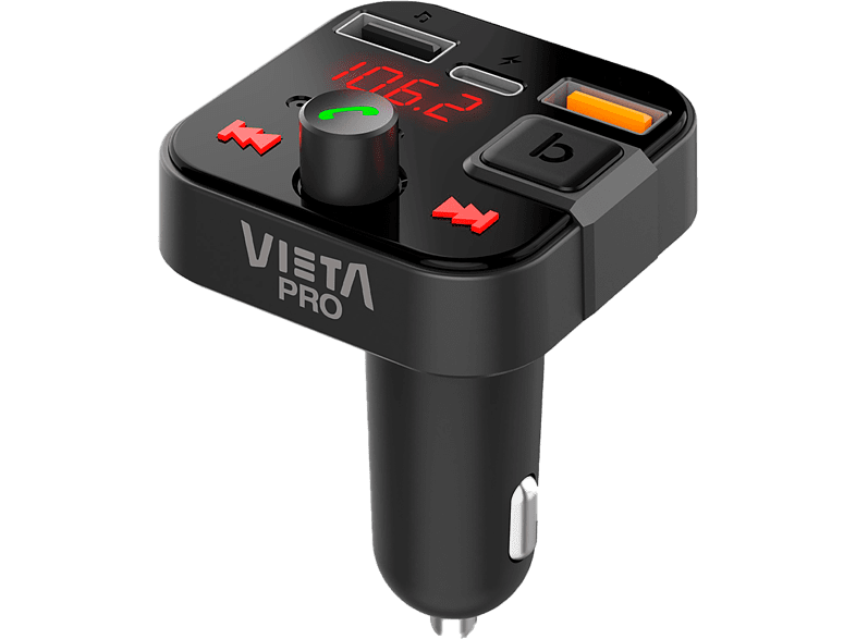 Vieta Pro MFV99BK Manos libres Quick Charge 3.0 USB-C Negro