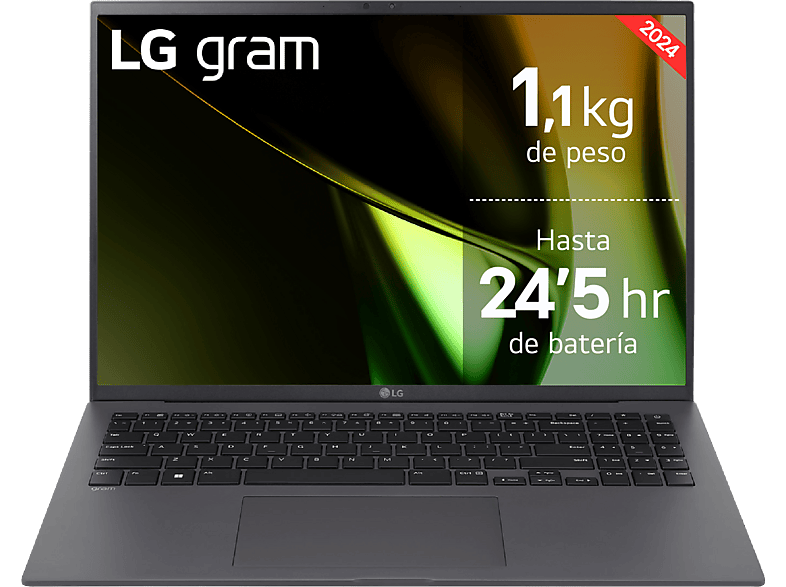 LG 16Z90S-G.AD7BB 16 WQXGA Intel®  Evo™ Edition Core™ Ultra 7-155H 32GB 2TB SSD Arc™ GPU Windows 11 Home Negro