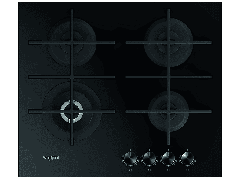 Whirlpool GOWL 628 / NB 4 zonas Gas natural 59 cm Negro