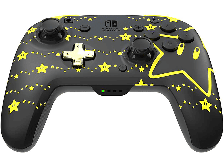 PDP Rematch Glow Nintendo Switch Inalámbrica 40 h Autonomía Inalámbrico Para Nintendo Switch Negro y Amarillo