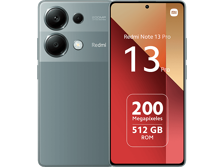 Xiaomi Redmi Note 13 Pro Verde 512 GB 12 GB RAM 6.67 Full HD+AMOLED MediaTek  Helio G99 Ultra 5000 mAh Android