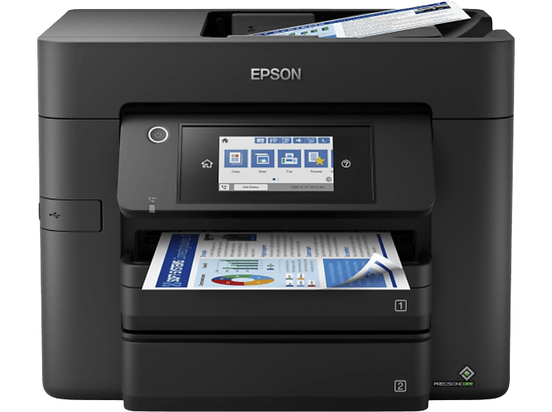 Epson Workforce Pro WF-4830DTWF Impresión doble cara Color WiFi Fax Negro