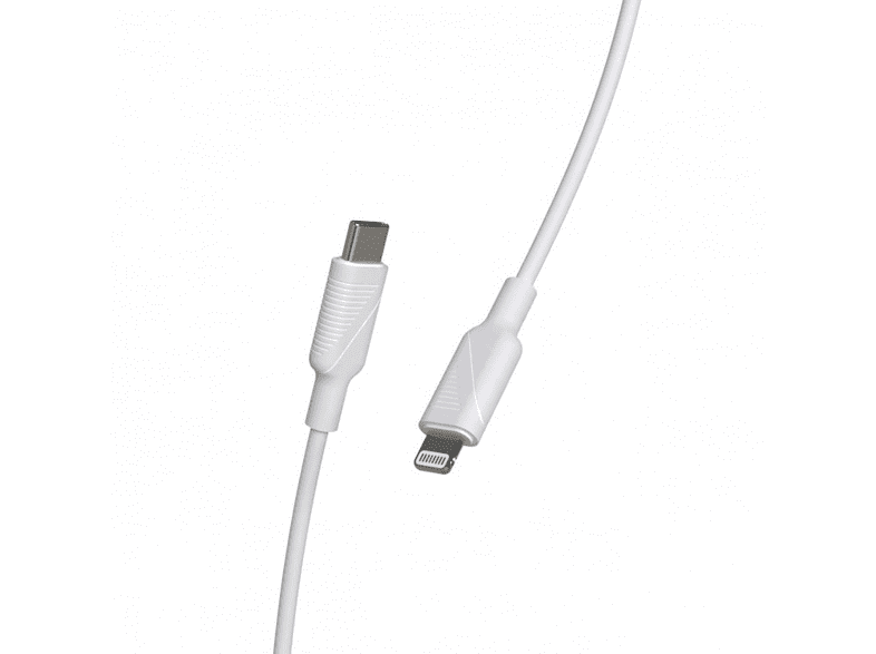 Muvit MCUSC0006 1.2 m 3 A De USB-C a Lightning Blanco