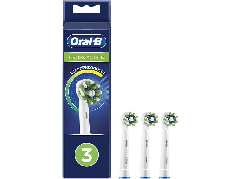 Oral-B CrossAction con Tecnología CleanMaximiser Pack De 3 blanco