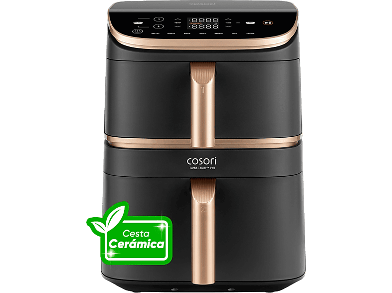 Cosori Turbo Tower Pro Smart™ Chef Edition 2630 W 10.8 l 2 cestas 30º - 230ºC Wifi Negro