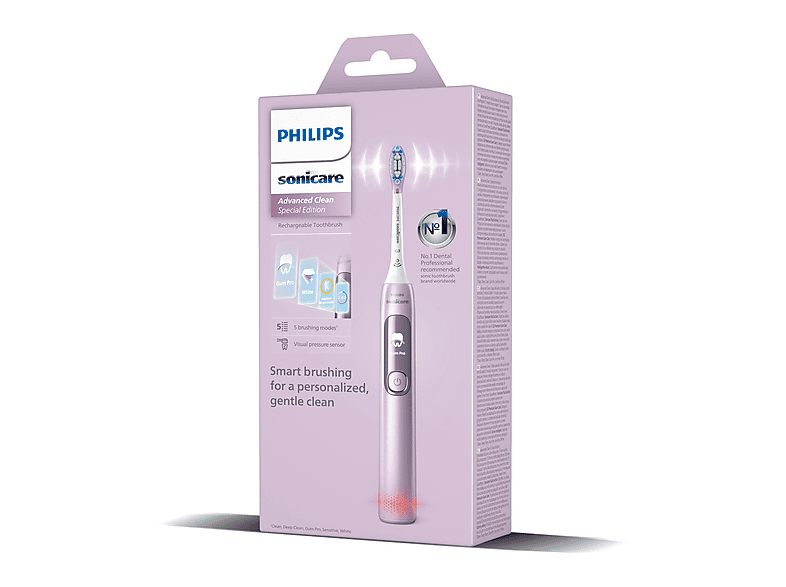 Philips Sonicare HX3792/12 Serie 4100 Special Edition Autonomía 14 días Tecnología sónica Sensor de presión Rosa